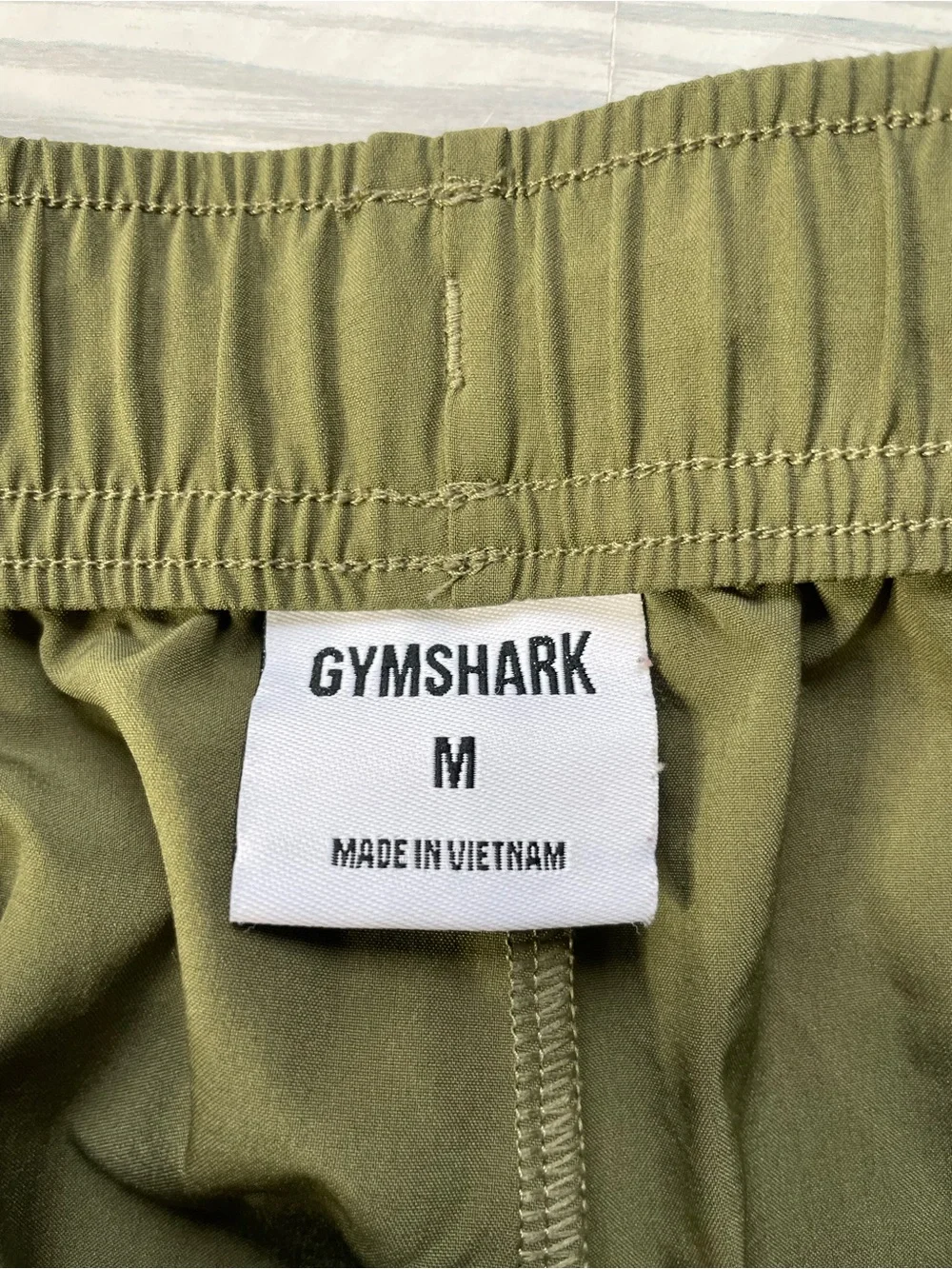 GynShark Olive Green Women's performance Joggers zipper detail size medium‎
